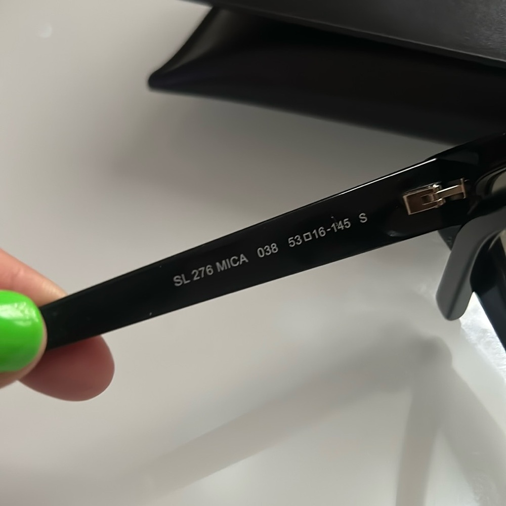 Saint Laurent Black Square Sunglasses - Picture 3 of 6